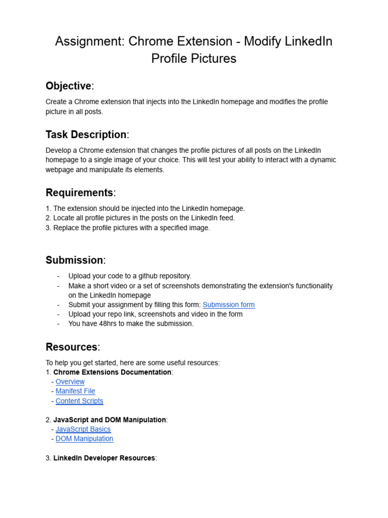 LGTM - Internship Assignment | PDF