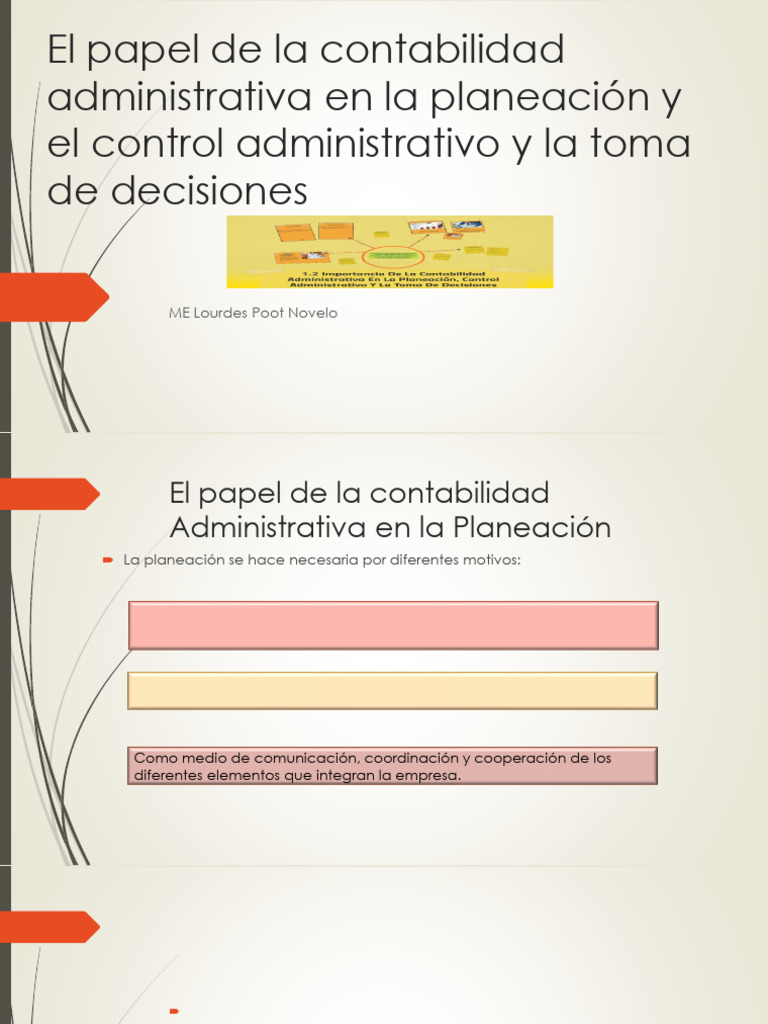 Contabilidad Administrativa y Toma de Decisiones | PDF | Planificación ...