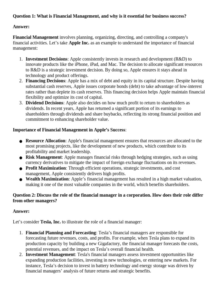 Chapter 3 Financial Management Detail | PDF | Present Value | Time ...