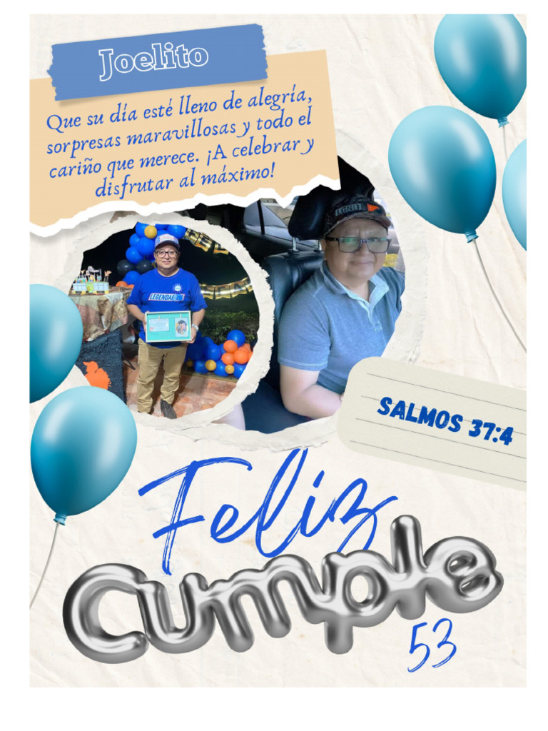 Tarjeta Joelito | PDF