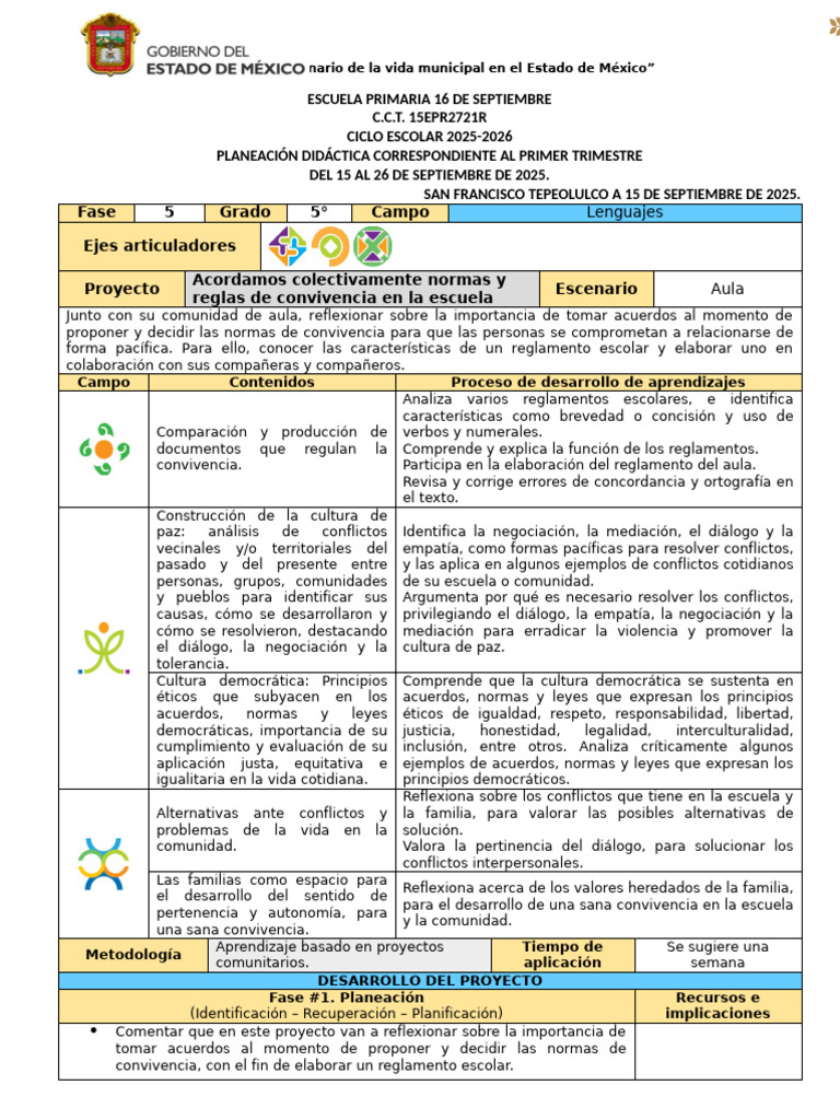 Normas de convivencia en la escuela | PDF | Regulación | Democracia