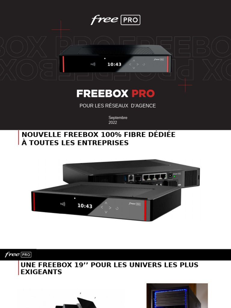 Nouvelle Freebox Pro pour entreprises | PDF | Wi-Fi | Cloud computing