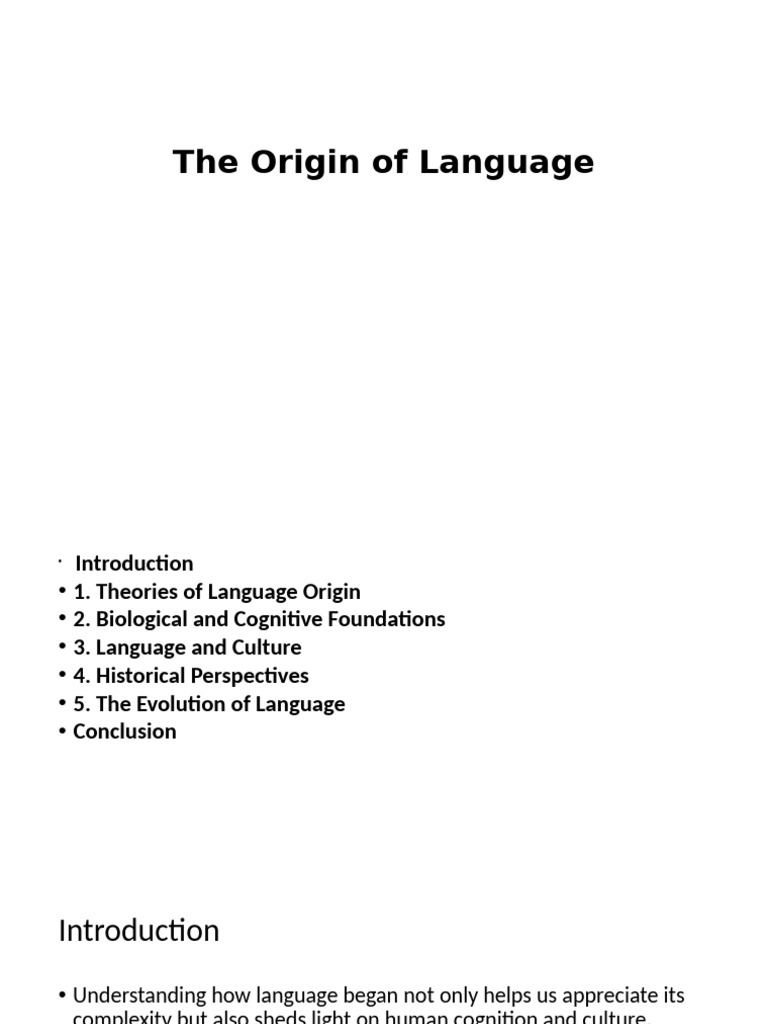 Theories on Language Origin Explained | PDF | Origin Of Language | Gesture