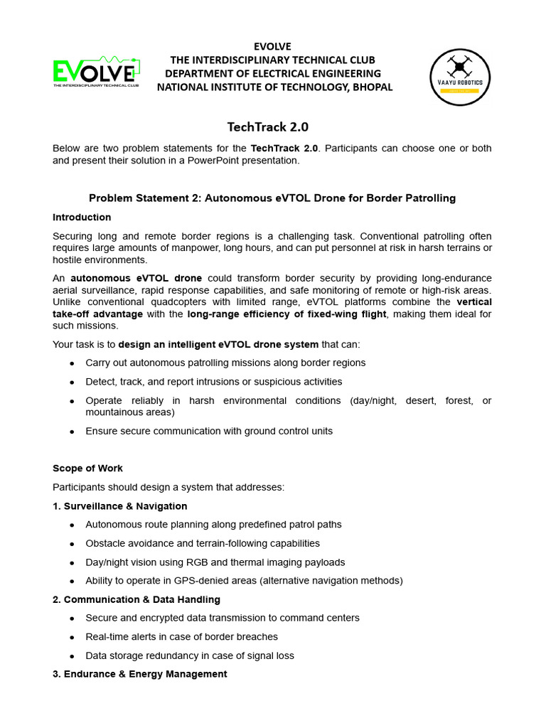 68af549bc929c Problem Statement 2 | PDF | Unmanned Aerial Vehicle ...