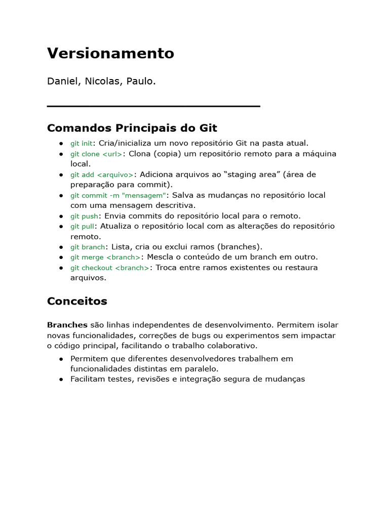 Comandos Essenciais do Git e Plataformas | PDF | Engenharia de Software ...