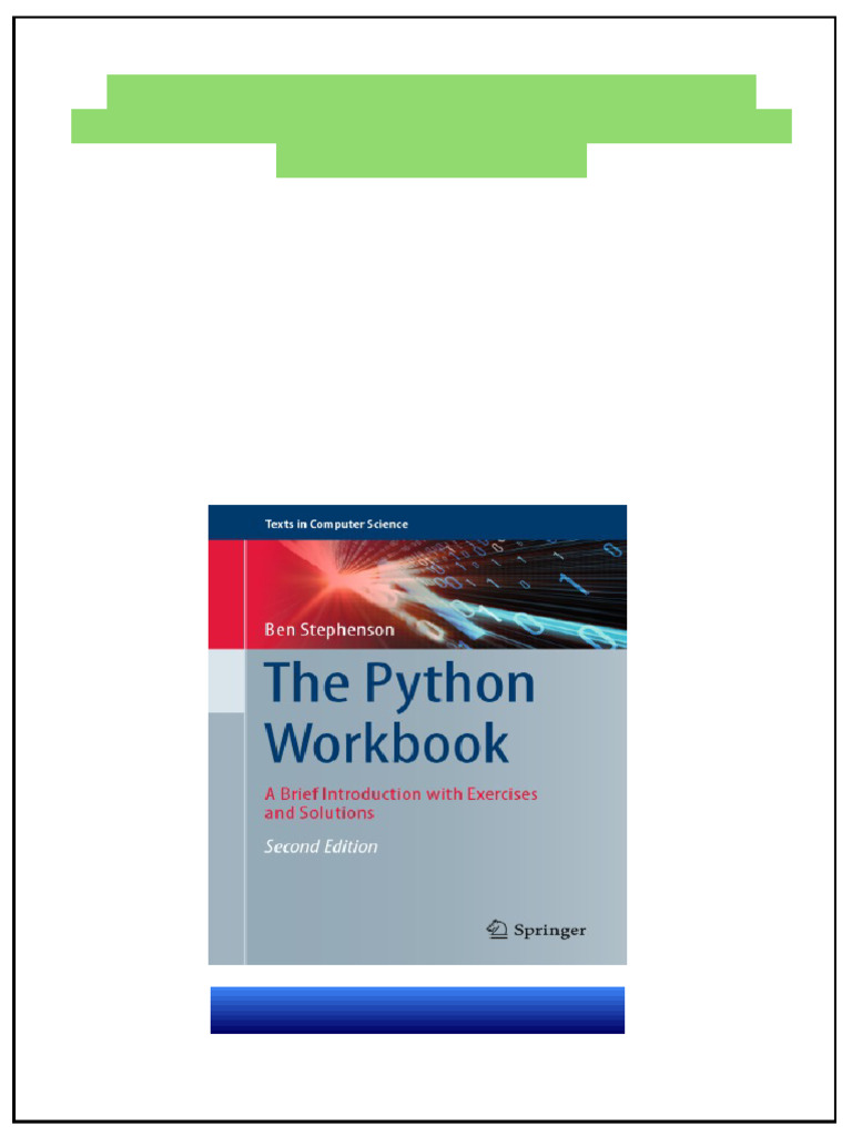 The Python Workbook: A Brief Introduction With Exercises and Solutions ...