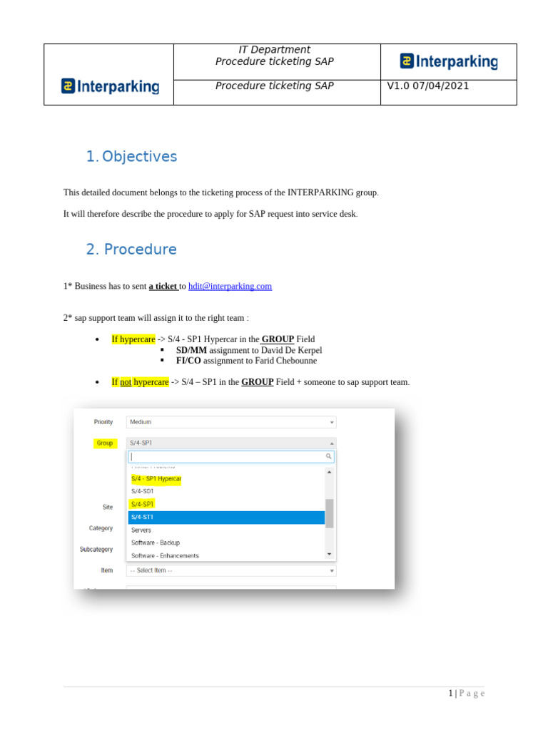 SAP Ticketing Procedure Guide | PDF | Computer Science | Software ...