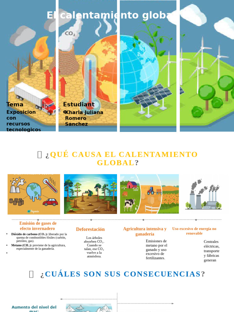 Causas y Consecuencias del Calentamiento Global | PDF | Dióxido de ...