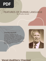 Hockett's Language Design Features Explained | PDF | Cognitive Science ...