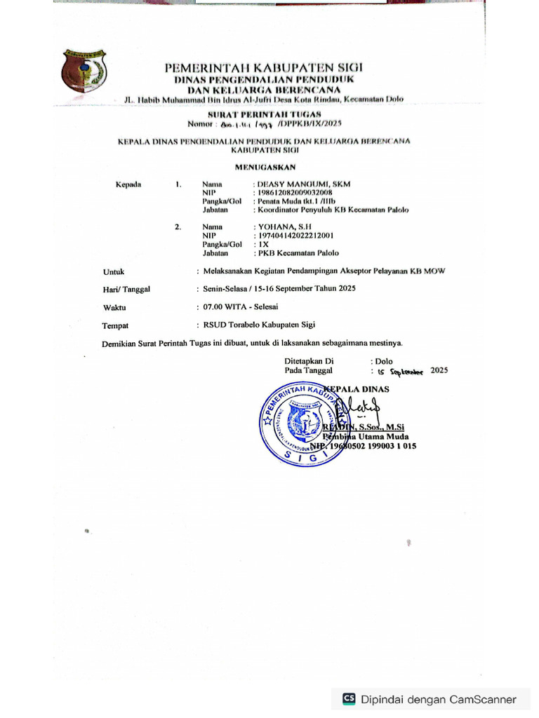 ST Deasy Dan Yohana 15-16 Sept | PDF