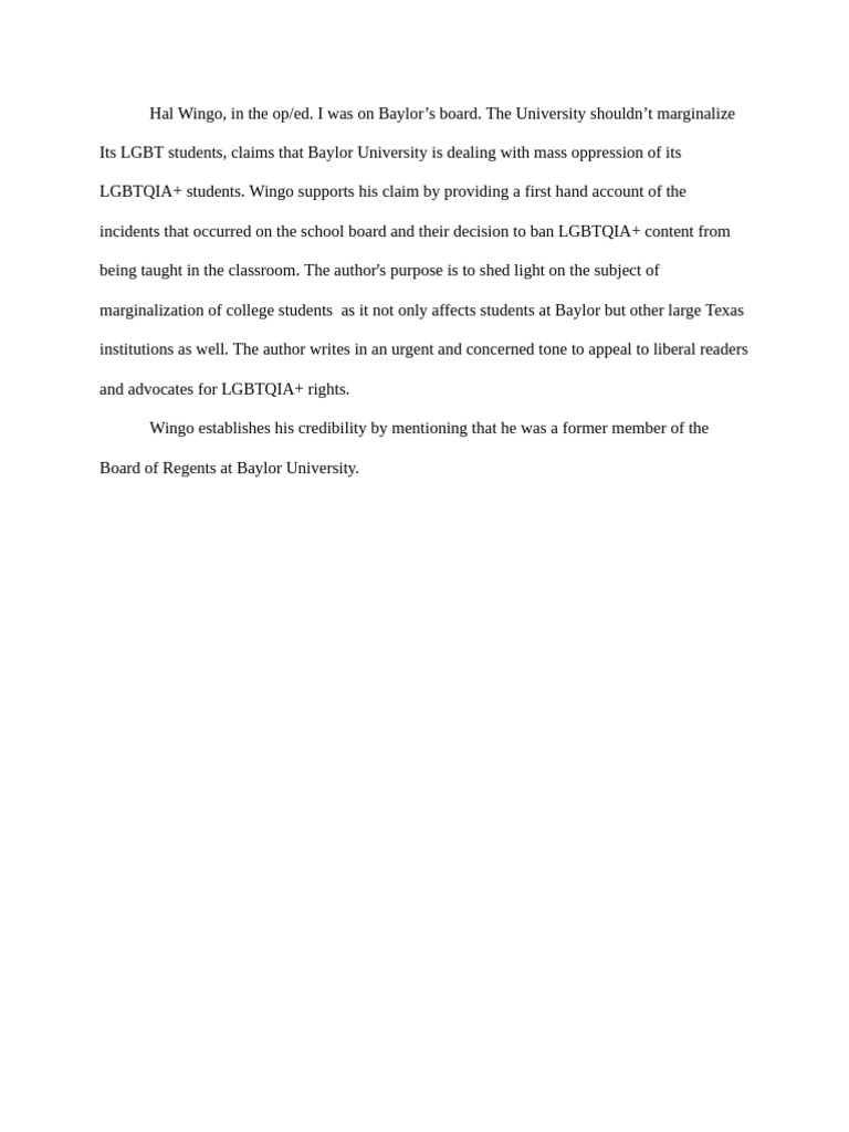 Op - Ed Rhet Analy. | PDF