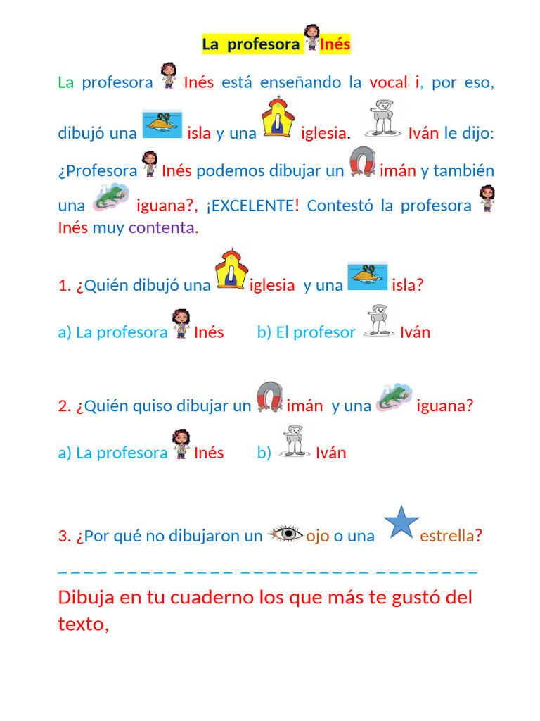 Actividades de la Vocal I para Niños | PDF | Islam chiita