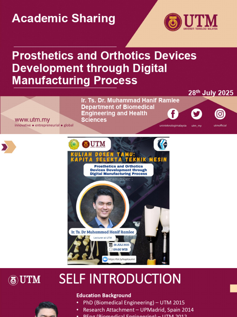 F3ead Talk Umri 28.7.2025 | PDF | Prosthesis | Automation