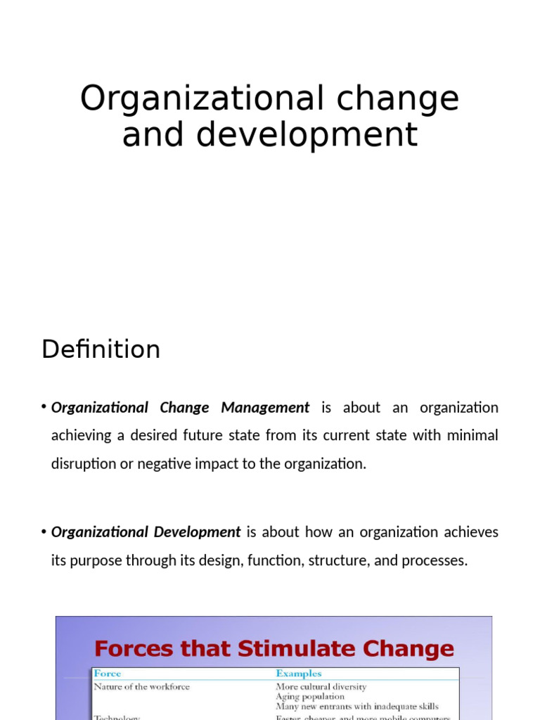 Organizational Change Management Insights | PDF | Change Management ...