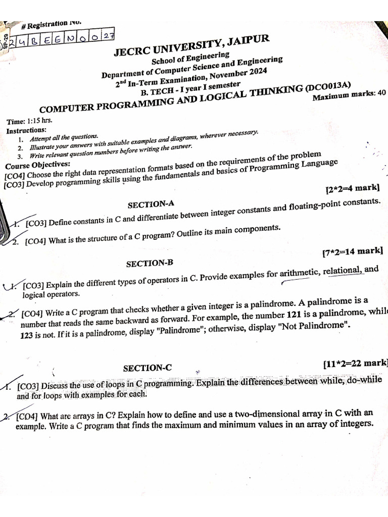1st 2nd End QP CPLT | PDF