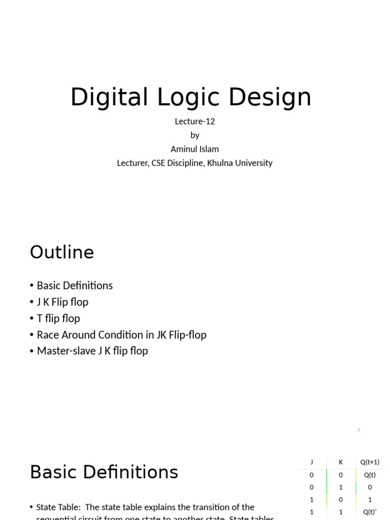 Lecture 12 | PDF | Digital Technology | Electrical Circuits