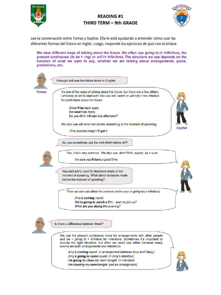 9th Grade - Reading 1 | PDF