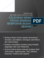 Bolehkah Orang Pekak Dianggap Mempunyai Budaya Sendiri