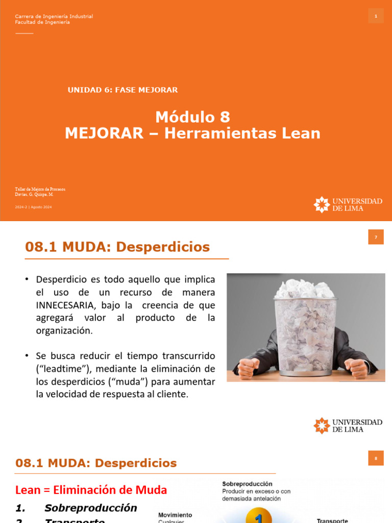 Mejora de Procesos con Herramientas Lean | PDF | Lean Manufacturing ...