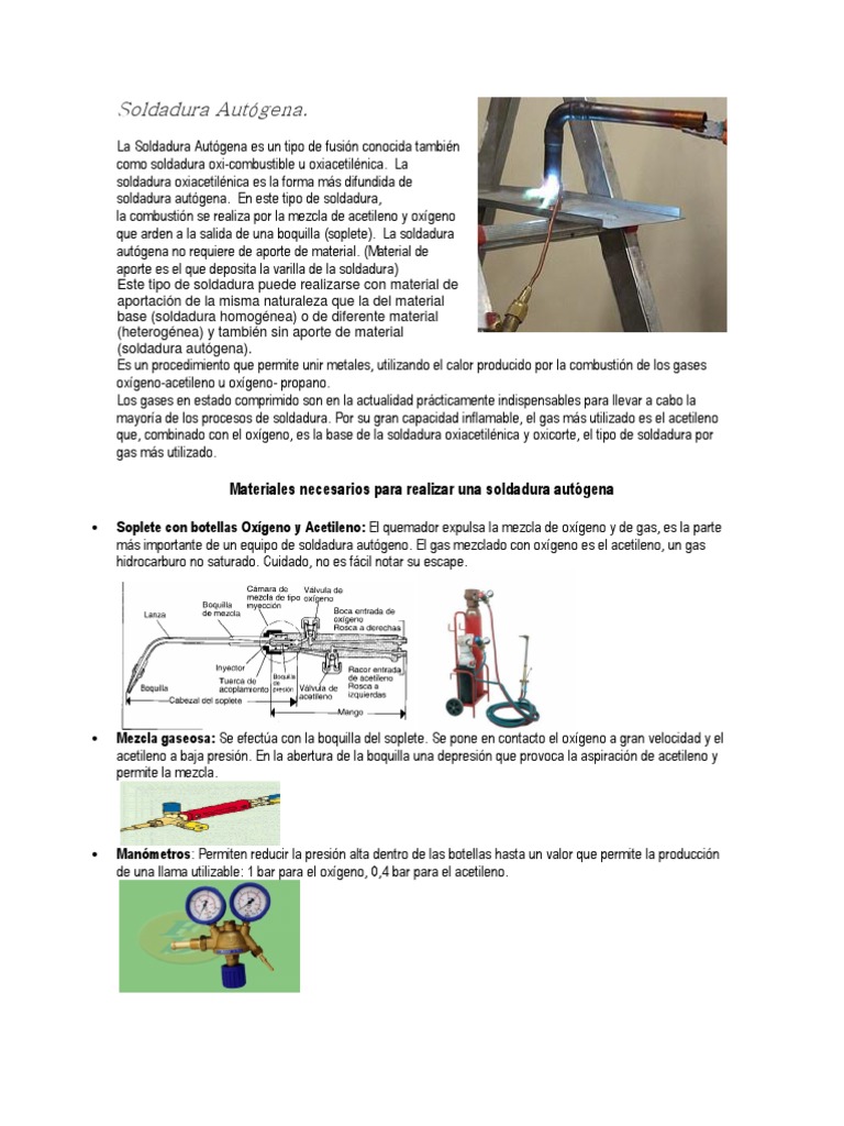 Soldadura Autógena | PDF | Soldadura | Construcción