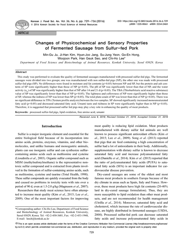 Changes of Physicochemical and Sensory Properties | PDF | Taste | Amino ...