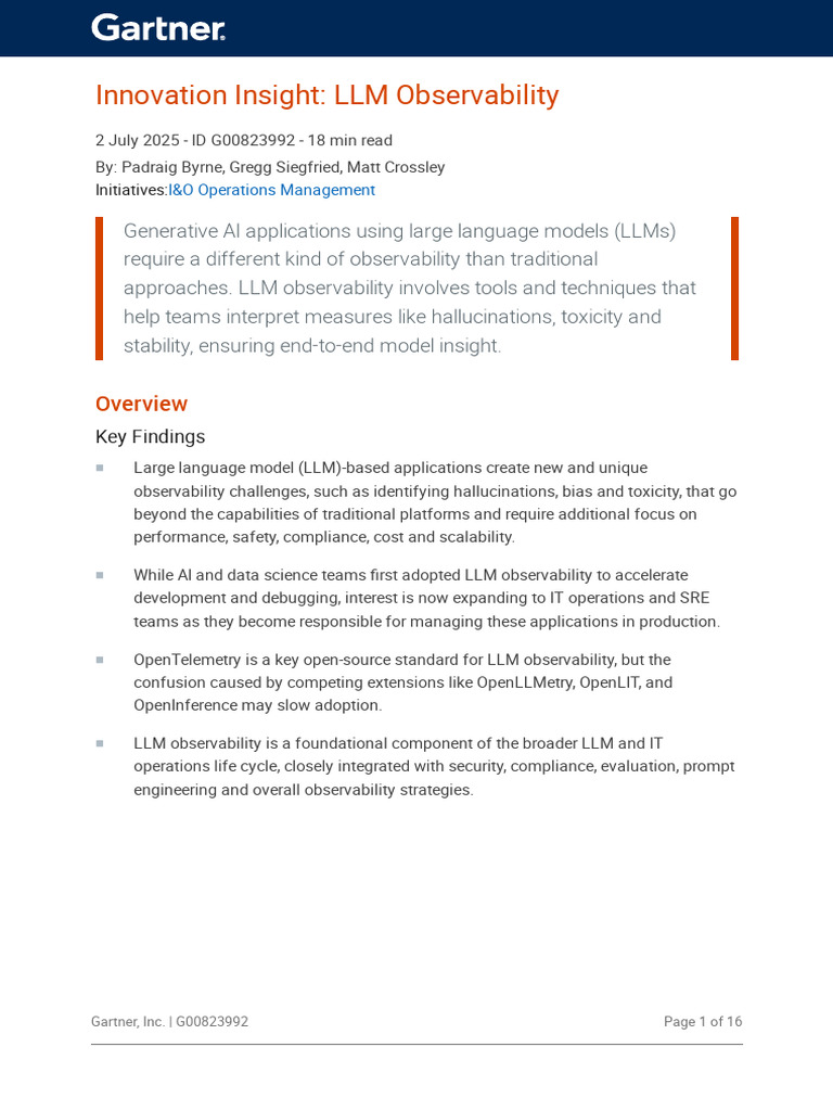 LLM Observability Insights and Strategies | PDF | Artificial ...