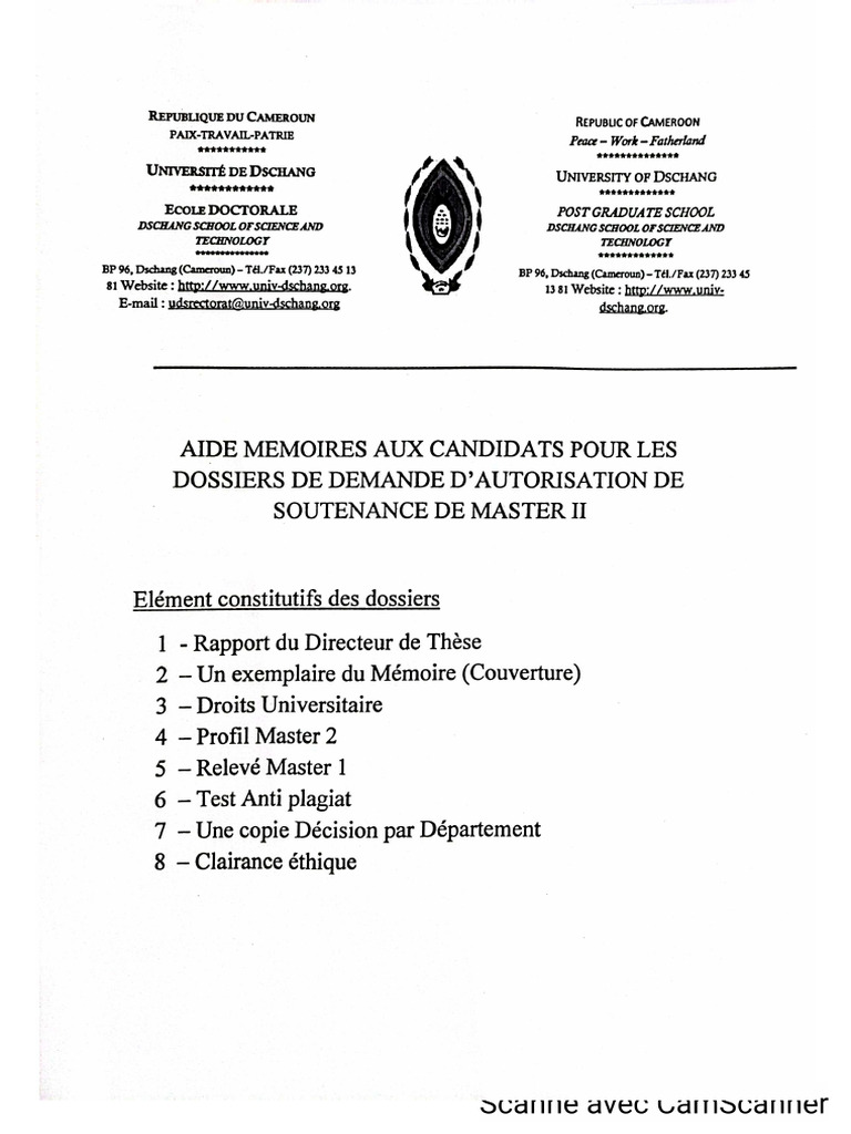 Aide Mémoire Pour Soutenance M2 | PDF