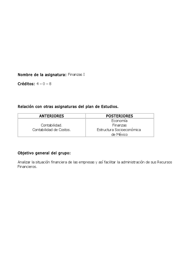 Guía de Finanzas I para Estudiantes | PDF | Compartir (Finanzas ...