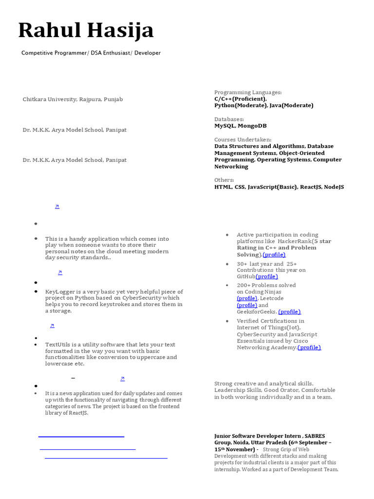 Kt9fk4910xt8a5ynymj1-Rahulhasijacv5 (1) - Compressed | PDF | Computer ...