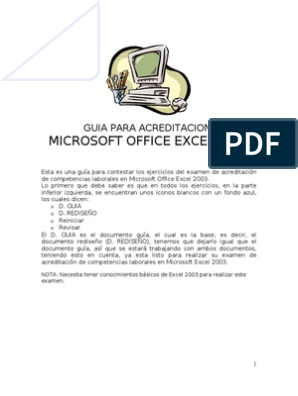 Guia para Acreditacion en Office Excel | PDF | Microsoft Excel | Point and  Click