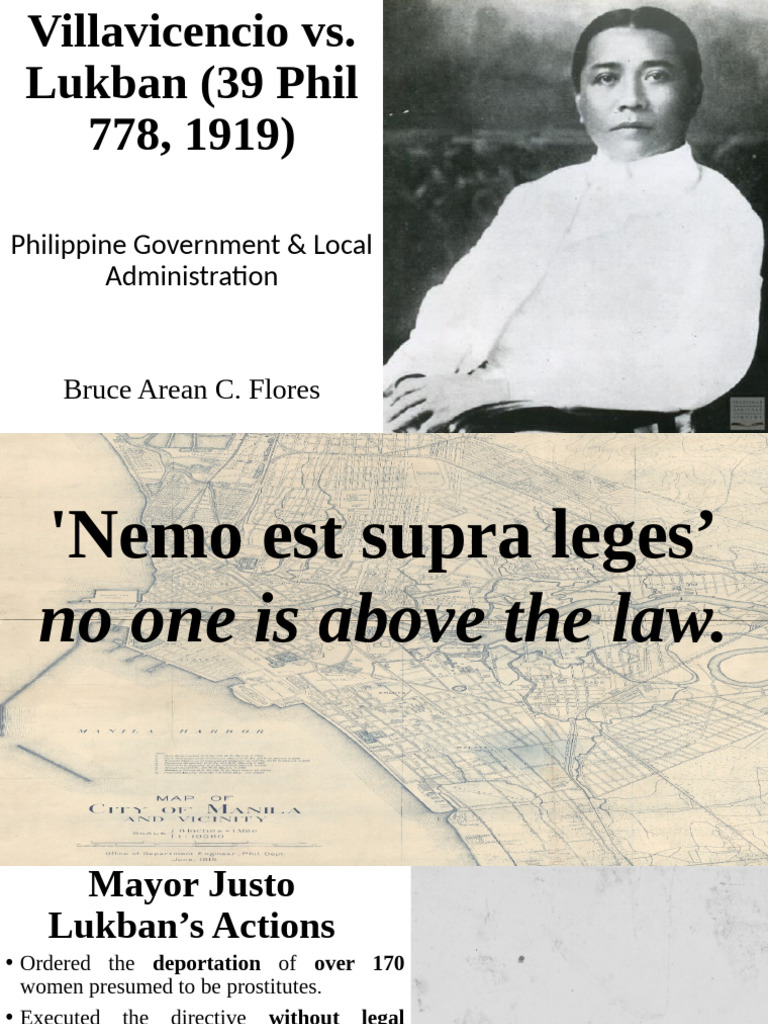 Villavicencio vs. Lukban: Landmark Case | PDF | Human Rights | Justice