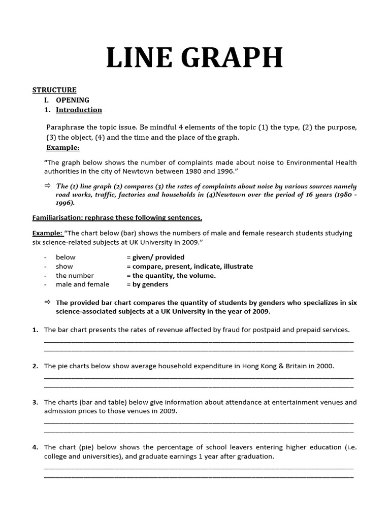 Line Graph Analysis and Trends Guide | PDF | Subject (Grammar) | Adjective