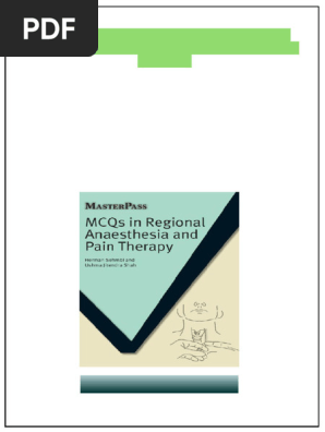 MCQs in Regional Anaesthesia and Pain Therapy MasterPass 1st