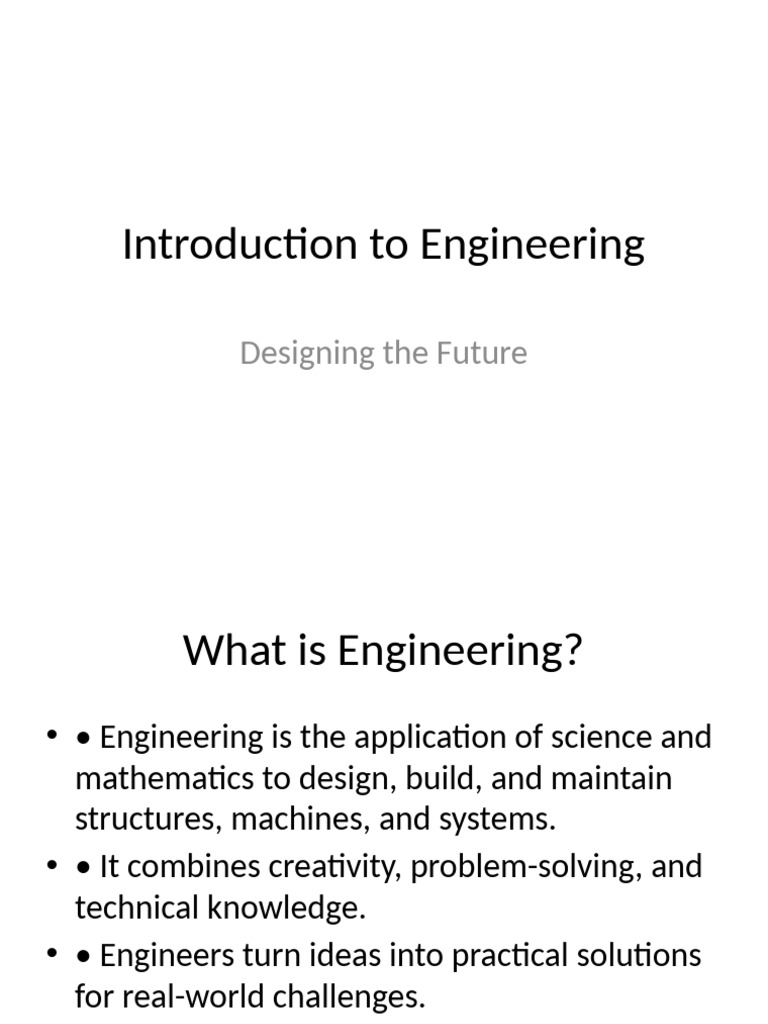 Engineering: Innovation and Careers | PDF