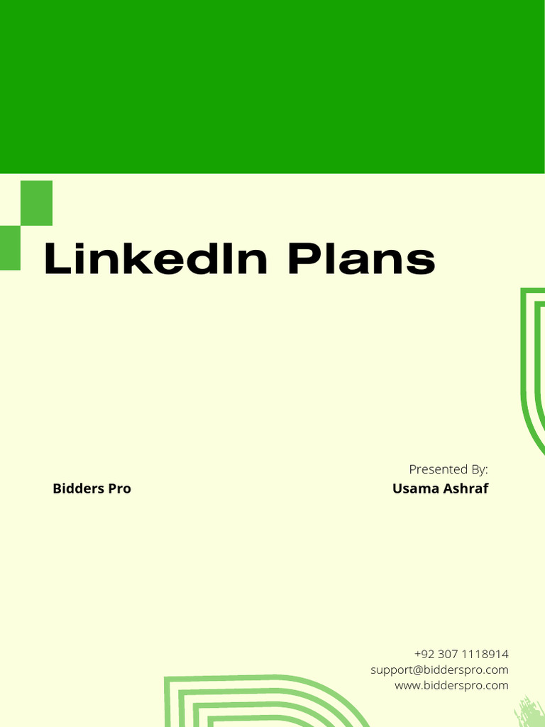 Comprehensive LinkedIn Marketing Plans | PDF | Linked In | Mass Media