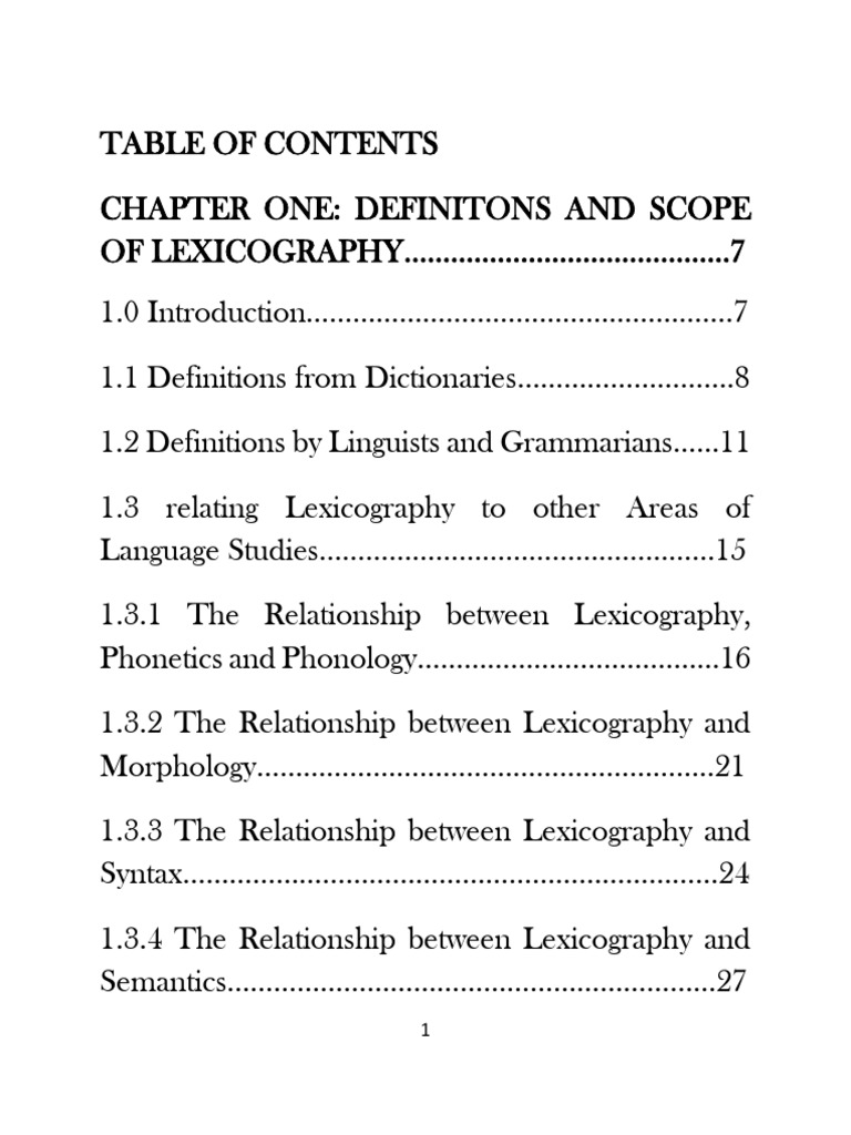 Lexicography: Definitions and Scope | PDF | Lexicography | Semantics