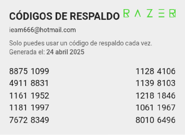 Razer Id Codes 1745538708007 | PDF