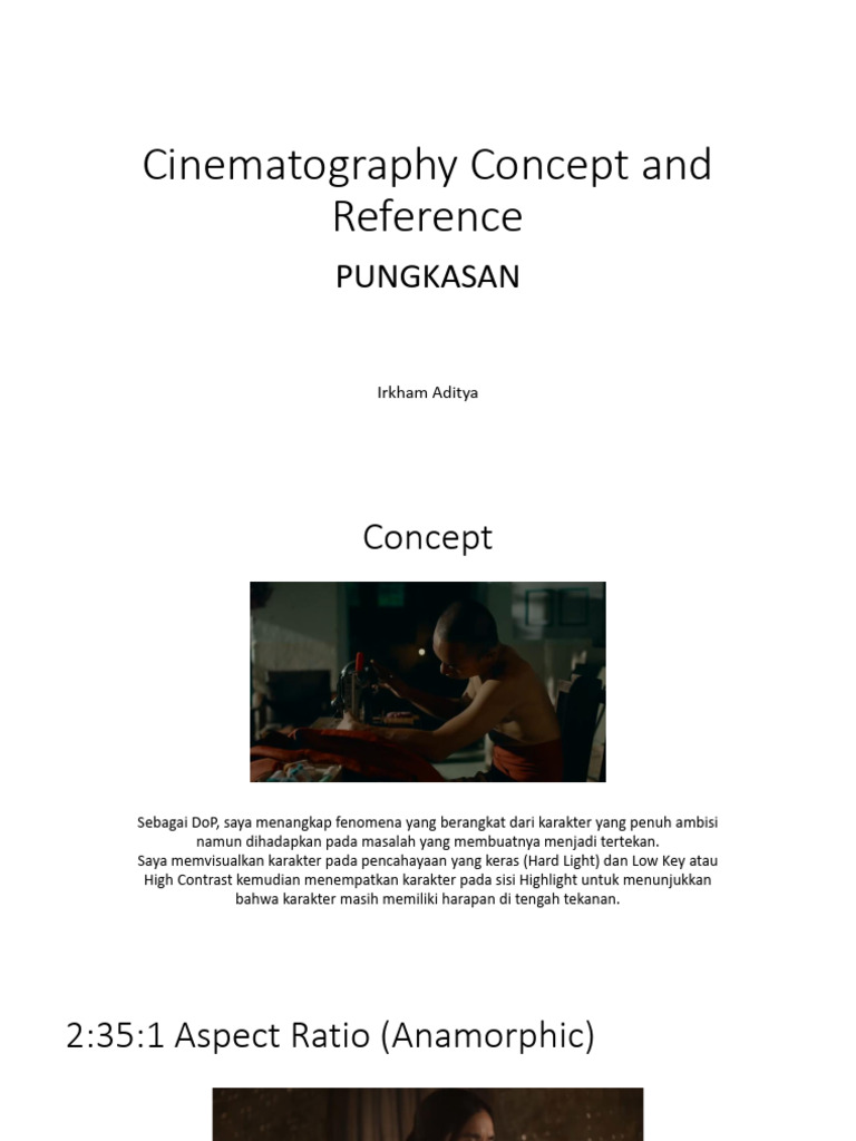 Cinematography Concept and Reference Pungkasan | PDF