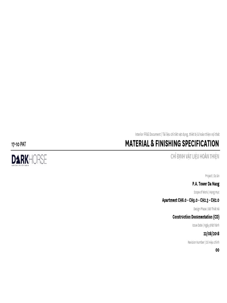 CD 180822 - 17-10 PAT - Material & Finishes | PDF