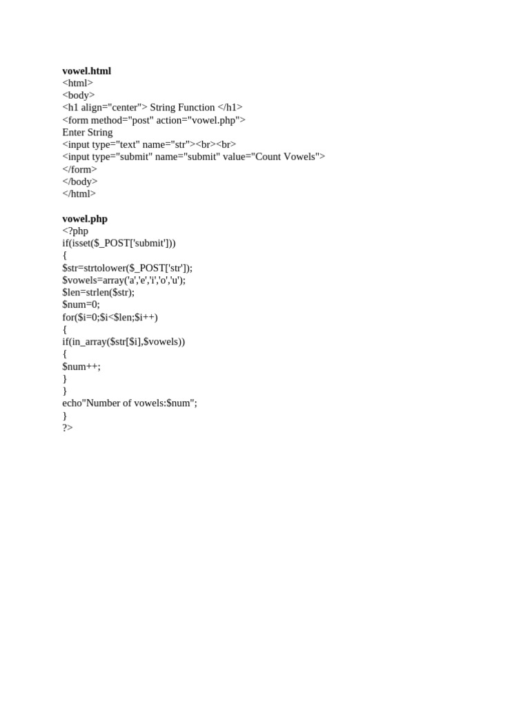 Count Vowels in String Tool | PDF