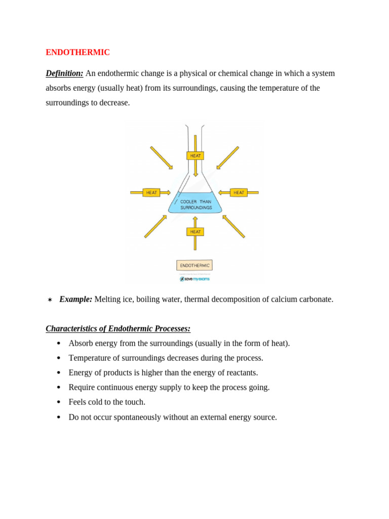 Understanding Endothermic Processes | PDF