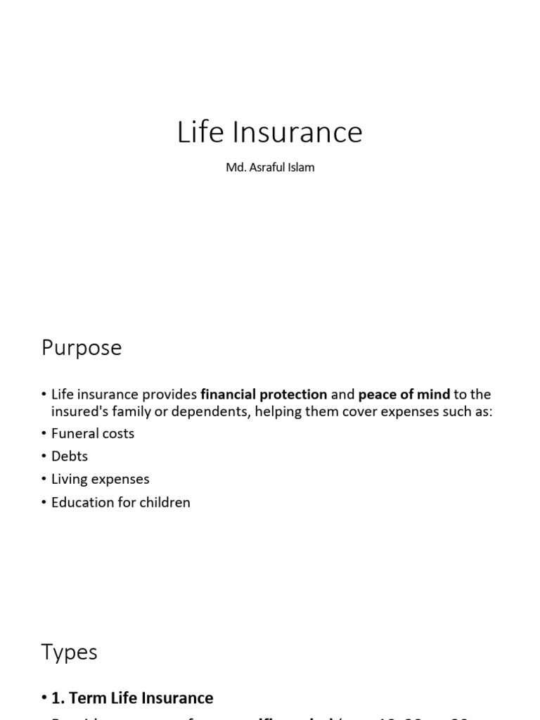 Comprehensive Guide to Life Insurance | PDF