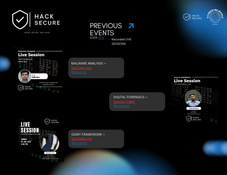Previous Events by HACK SEC | PDF