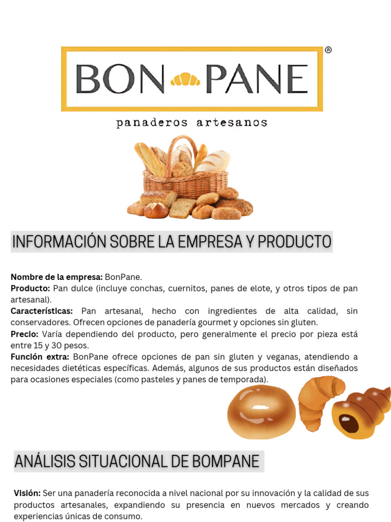 Menú de Panes Artesanales BonPane | PDF | Panes | Ventas