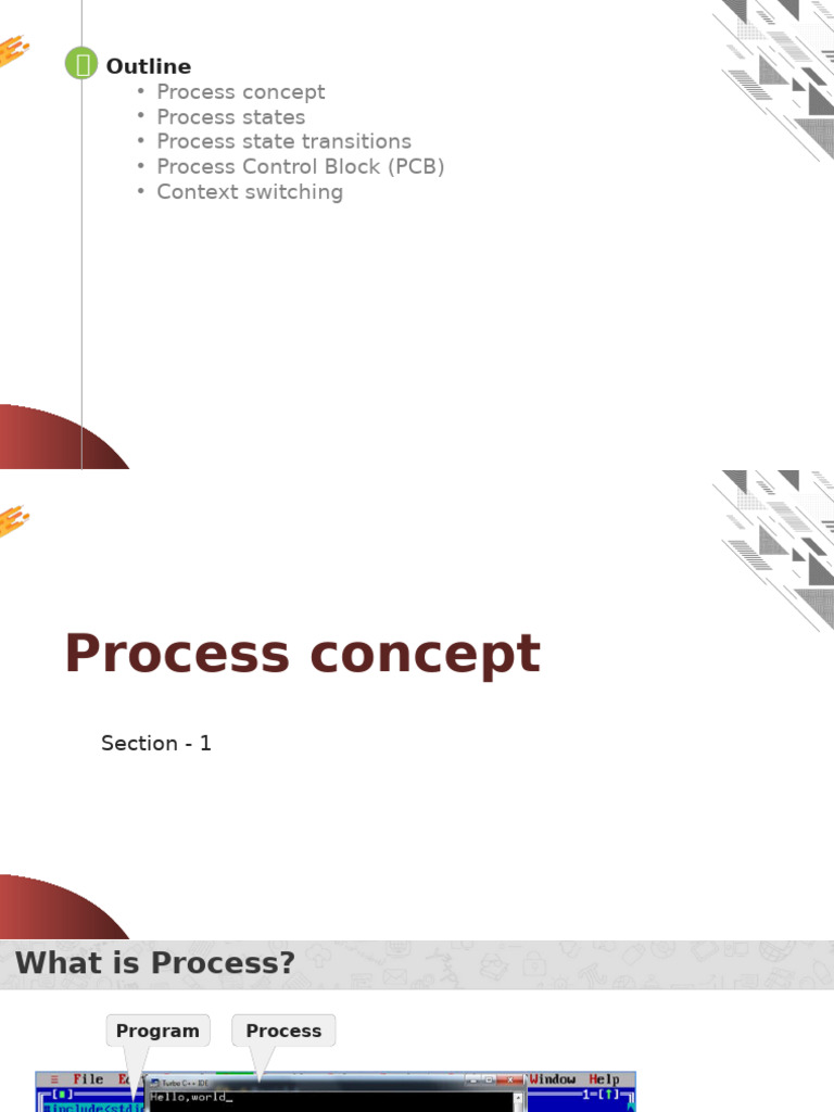 Unit 1Process ManagementPart 2 (1) | PDF | Process (Computing ...