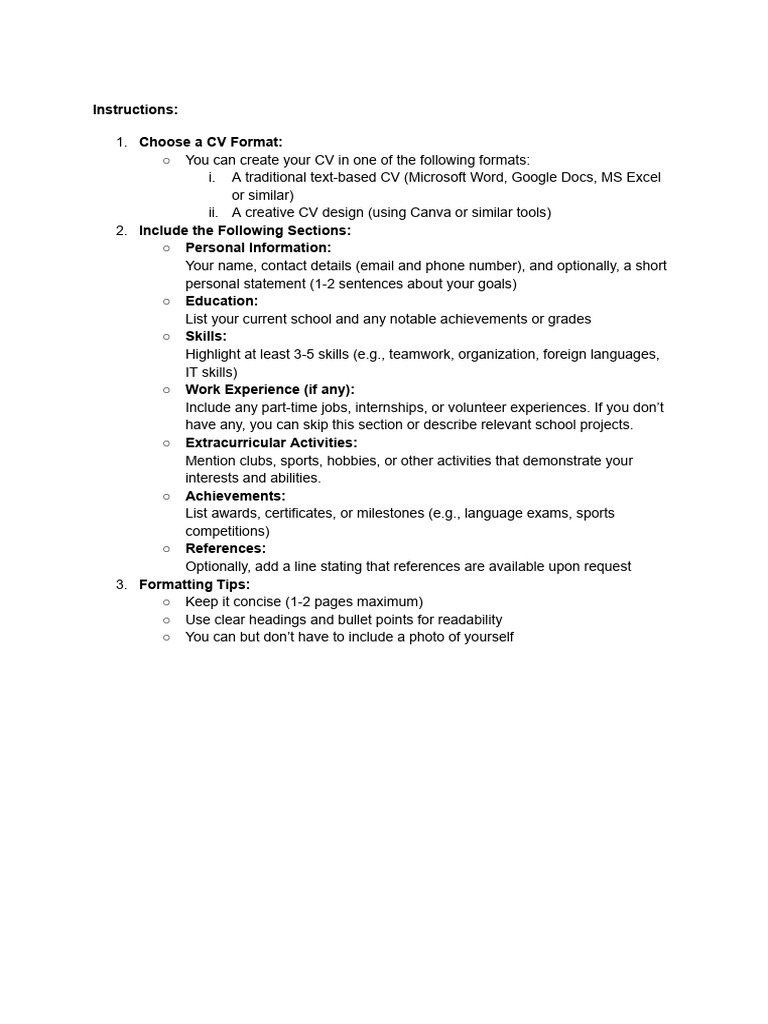 Essential CV Writing Guide | PDF