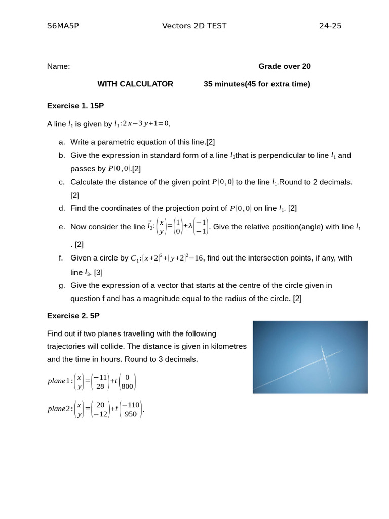 S6MA5P Vector Test Fortheadvancescientists | PDF