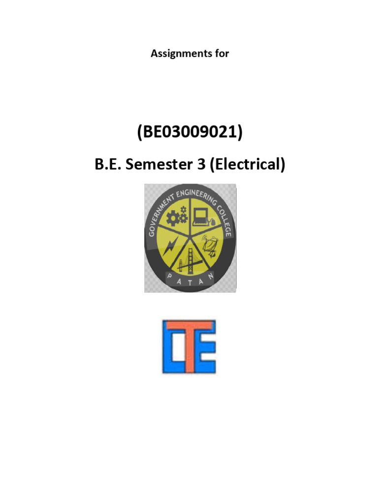 Electrical Machines I Assignments | PDF | Electric Motor | Transformer