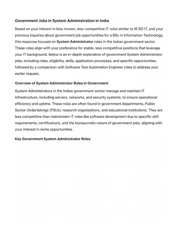 Sys Admin | PDF
