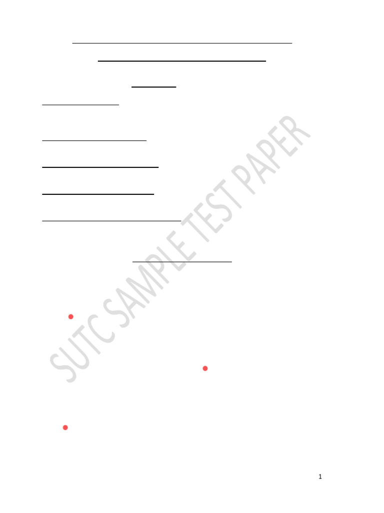 Pre-Entry Test Sample Paper 2025 | PDF